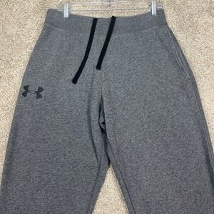 Under Armour Mens Large‎ Gray Coldgear Loose Fit Sweatpants Joggers Drawstring